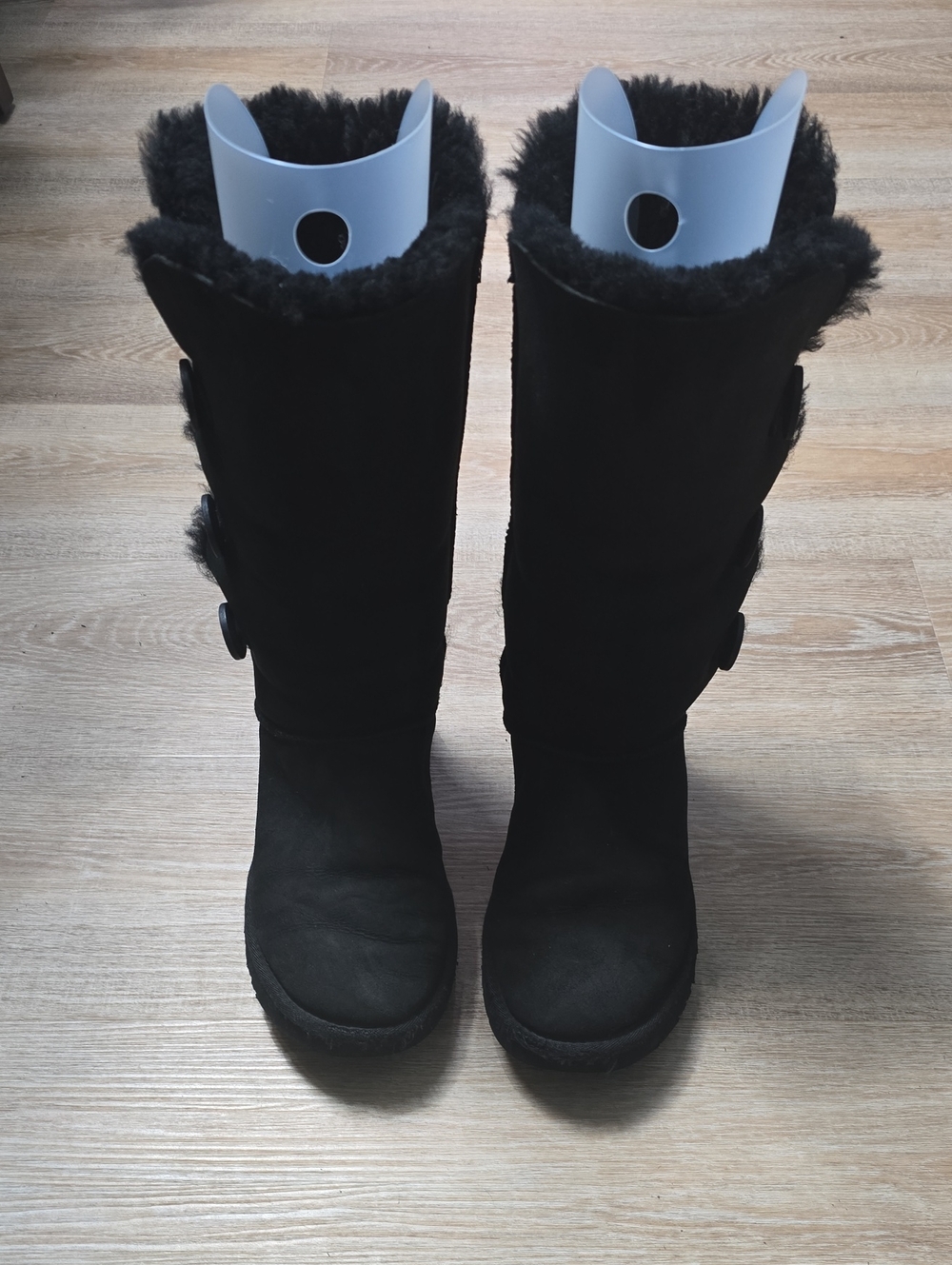 UGG Bailey Button Triplet Boot Black Tall  Boots 9